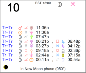 January 10, 2019 Calendar Page